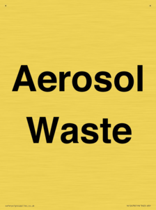 Aerosol Waste